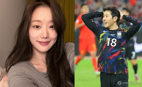 배우 이나은(왼쪽)과 축구선수 이강인[이나은 인스타그램·연합뉴스 자료사진]